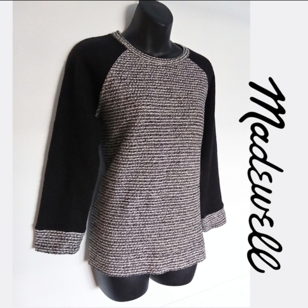Raglan Knit Tweed Sweater by Madewell
